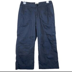 𝅺l.l. BEAN Cotton Blend Gorpcore Gray Cropped Utility Pants - Size 4